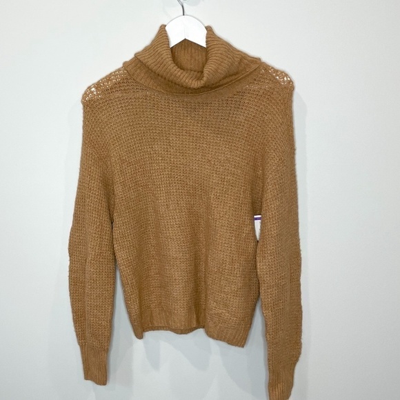 Abound Tan Knit Turtleneck Sweater - Picture 1 of 7